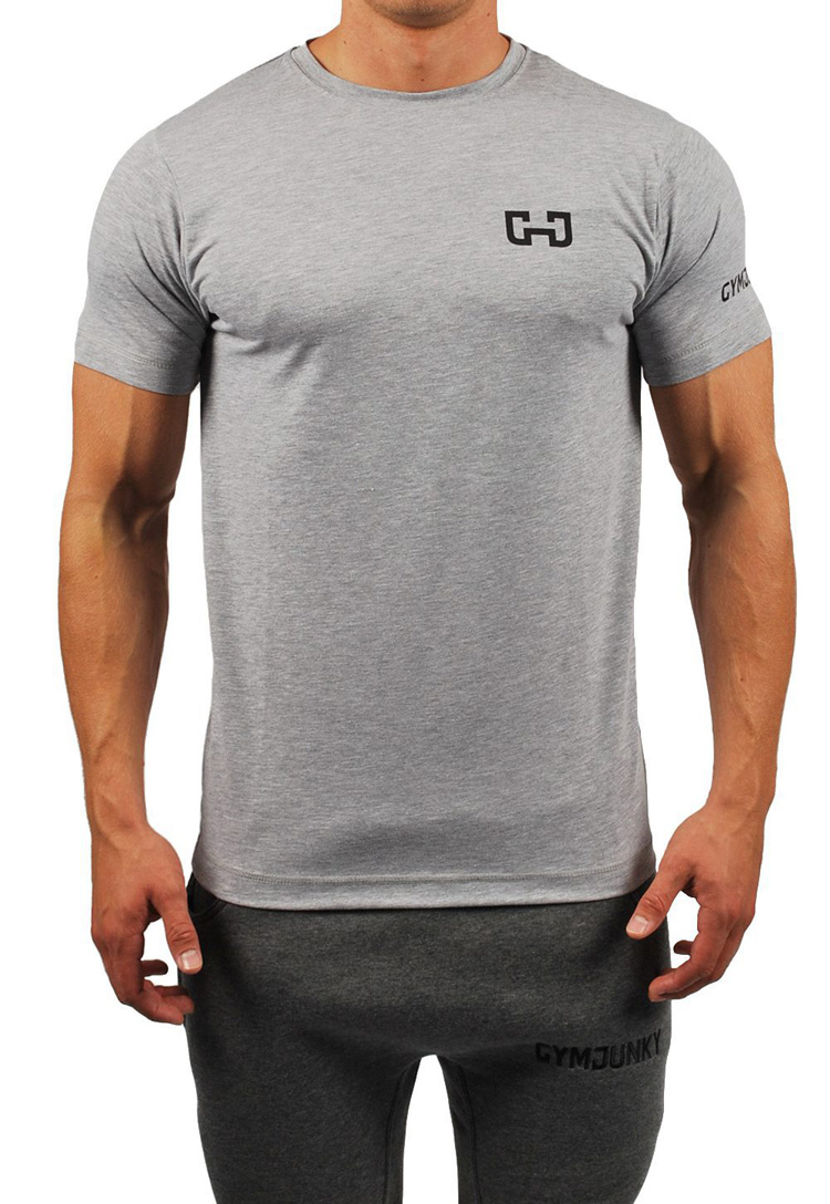 J Cơ bắp anh em mùa hè Xu hướng mới Thời trang nam ngắn tay áo thể thao giản dị Thể thao áo thun cotton thoáng khí áo top tank