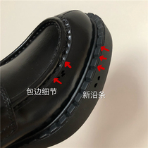 Dabai customized self-reservation recommended treasure small leather shoes triangle logo loafer shoes a pedal retro sponge cake thick-soled shoes