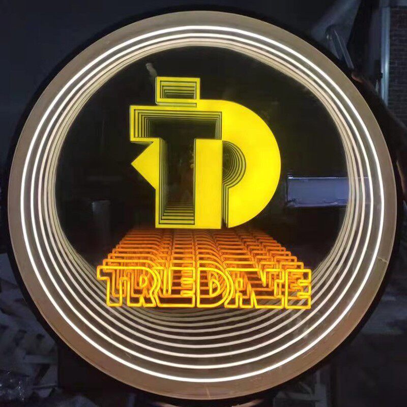 LED Abyss Character Nets Red thousands of glasses INS neon light luminous word door head billboard sign bar light box No frame