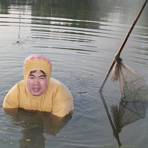 Su ship full body thickened rubber wader fishing catch fish anti-electric leather fork digging lotus root diving waterproof clothing One-piece clothing shoes