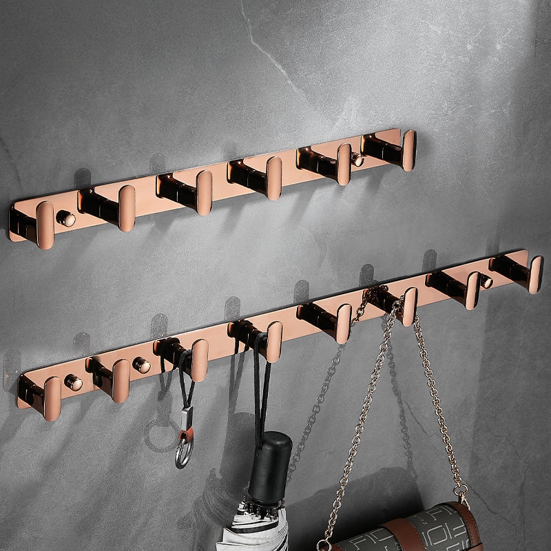 Rose Gold All-Copper Coat Hook for Entryway, Bathroom Hook, Wall-Mounted Hook, Wardrobe Door Back Hook for Clothes and Hats Rose Gold All-Copper Coat Hook for Entryway, Bathroom Hook, Wall-Mounted Hook, Wardrobe Door Back Hook for Clothes and Hats