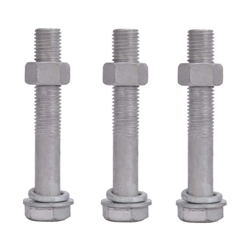 Hot-dip galvanized screw iron tower bolt hot-dip galvanized hexagonal bolt