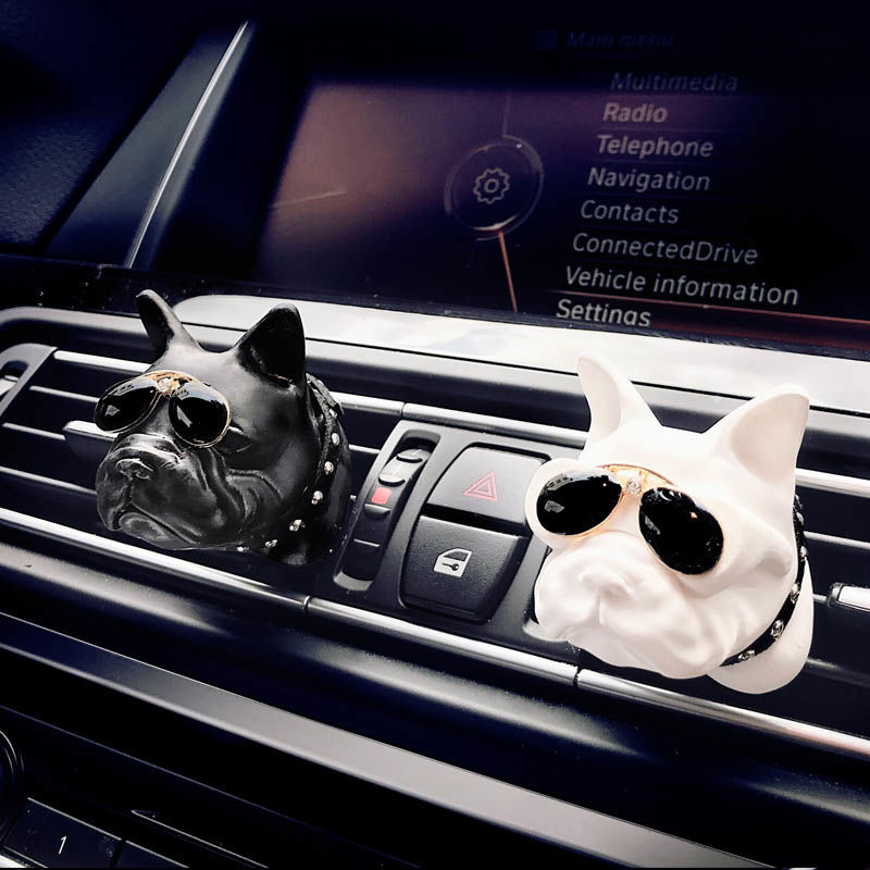 Car perfume fragrant lavender dog head on-board air-in-style car decoration car decoration in addition to smell scented in the car