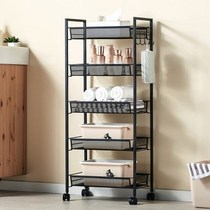 Removable multi-layer storage bookshelf Shoe rack Dining car storage small shelf with ten thousand pulleys trolley Medical cart