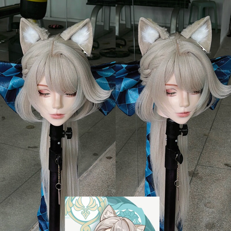 [Styling Wig] Genshin Impact Lynette Cosplay Wig Styling Lynette Wig Styling Lynette Styling Wig