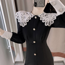 Early autumn 2019 new trendy high-cold womens clothing royal sister style mature temperament goddess fan clothes dress autumn and winter