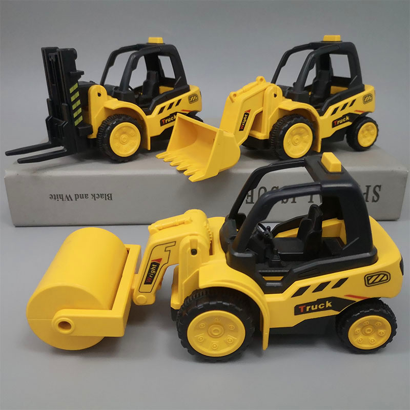 Press Road Machine Toy Car Children Emulation Engineering Car Model Boy BREAKING Inertia Digging Machine Digger Loader
