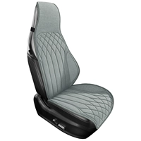 Серый [квадратная подушка + спинка] (★Цельный стиль)