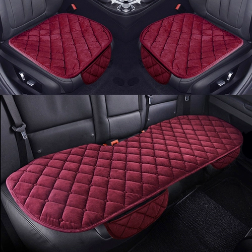 Зимнее плюшевое утепленное удерживающее тепло сиденье, нескользящий цельный комплект, кресло, 3 предмета