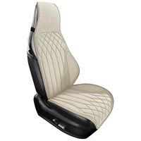 Бежевый [квадратная подушка + спинка] (★Цельный стиль)