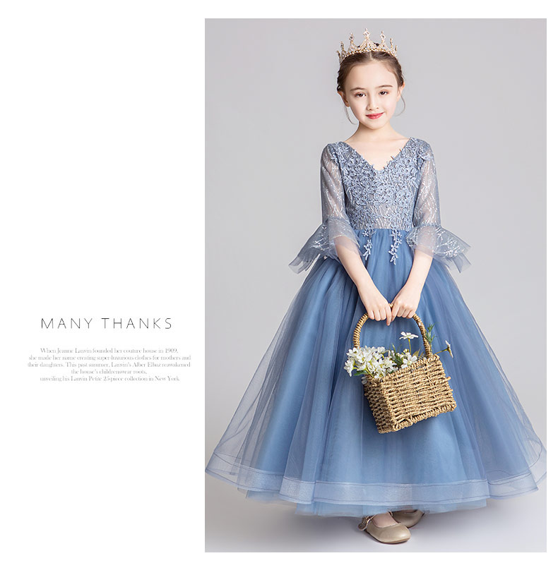 Cô gái sinh nhật công chúa váy fluffy trẻ em catwalk buổi tối ăn mặc cô bé chủ nhà nước ngoài trang phục piano - Váy trẻ em áo gile đồ vest bé trai