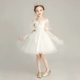 Trẻ em váy cưới màu trắng cô gái công chúa váy fluffy hoa cô gái buổi tối váy catwalk cô bé piano trang phục - Váy trẻ em quần áo bé trai đẹp nhất