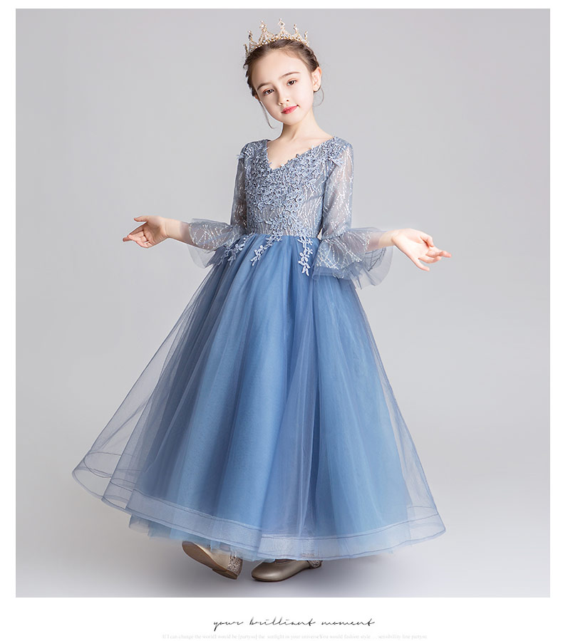 Cô gái sinh nhật công chúa váy fluffy trẻ em catwalk buổi tối ăn mặc cô bé chủ nhà nước ngoài trang phục piano - Váy trẻ em áo gile đồ vest bé trai