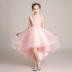Cô gái sinh nhật hồng ponchos công chúa váy trẻ em buổi tối sàn catwalk chiếc váy cô gái sartorthane mùa hè. 