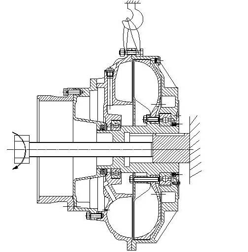 Hydraulic coupler disassembly tool (coupler disassembly screw lever) -M42 * 2 hydrodynamic coupling Rama-top-lever