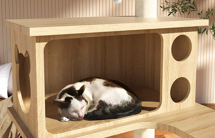 猫爬架猫窝猫树一体猫架子大型抓柱通天柱跳台太空舱猫咪用品大全