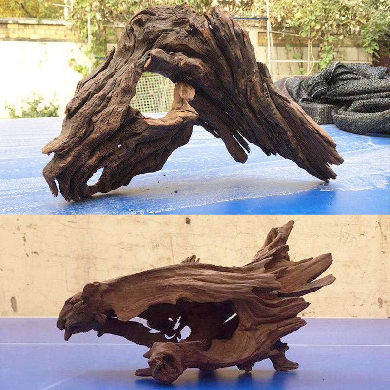 Fish tank landscaping sinking wood natural purple teak tree stumps non-boiling aquarium box decoration small wood sundeck wood
