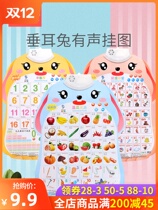 Early childhood education for infants and young children Picture wall stickers wall charts Household two-year-old baby wall-mounted recognition map enlightenment children literacy early education
