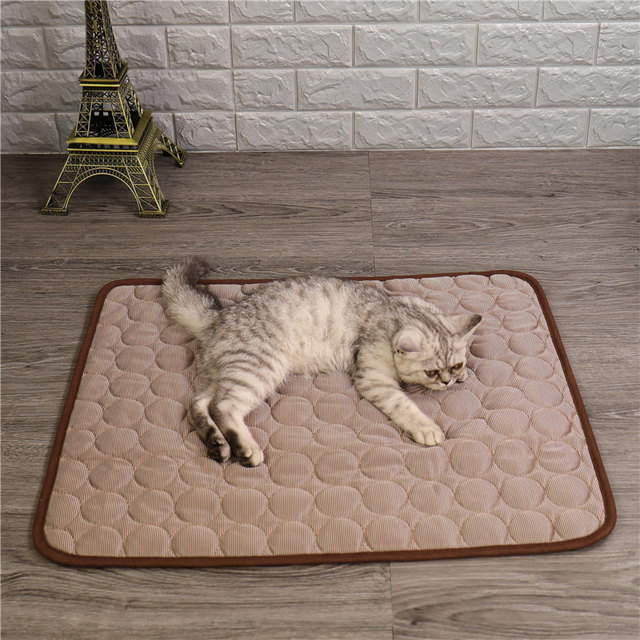 Dog mat sleep mat summer cooling mat ice silk ຜ້າປູບ່ອນນອນ mat cat ice nest pet ice mat