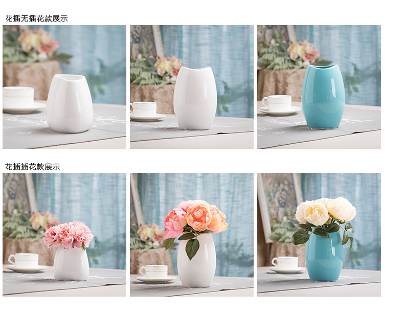Hiện đại tối giản sàn phòng khách sáng tạo cắm hoa trang trí nhà gốm hoa khô bình hoa trang trí hoa - Vase / Bồn hoa & Kệ chậu hoa treo