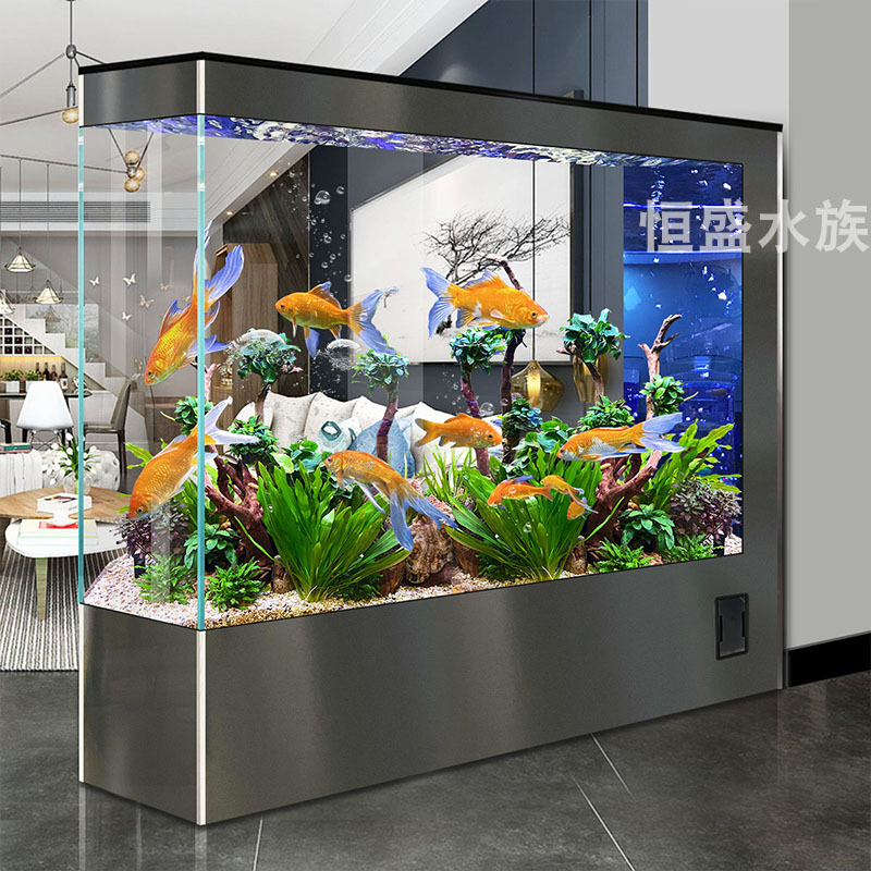 No-Water-Change Ecological Fish Tank for Living Room 2025 New Model Floor-Standing Home Integrated Screen New Fish Tank Ultra-Clear Glass