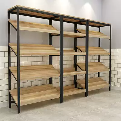 Shelf rack display cabinet slope display cake fruit mall gift shoe store Zhongdao cabinet supermarket snack rack