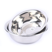 Thickened stainless steel basin washbasin vegetable basin egg basin and basin large soup basin round steel basin cylinder Basin
