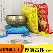 Yoga decorative ornaments Nepalese handmade singing bowl mat Zen Buddha sound bowl bottom mat Sound bowl mat Wooden fish base