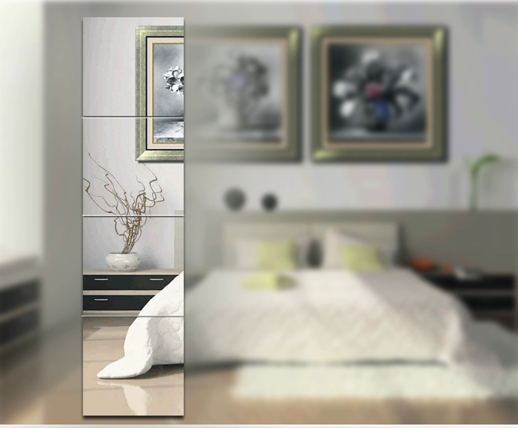 Gương chiều dài đầy đủ gương thay đồ không khung phụ kiện phòng tắm ký túc xá kết hợp dán tường gương treo tường mới - Gương