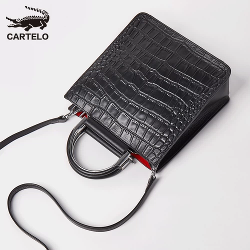 CARTELO/卡帝乐鳄鱼 Модная сумка через плечо, 2019, крокодиловый принт