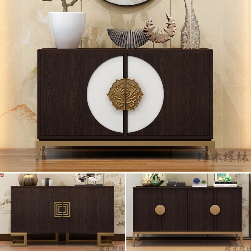 Customize the new Chinese Genguan Cabinet Shoes Cabinet Integrated Into The House Partition Modern Simple Solid Wood Zen of the Decorative Cabinet Spot