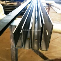 Jiesheng cost-effective multi-size steel trough stair balcony railing Frameless glass guardrail Indoor and outdoor handrail accessories