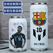 Messi bao quanh cốc nước Barcelona Người hâm mộ bóng đá Barcelona cung cấp lon inox cách nhiệt cốc cá tính món quà sáng tạo - Bóng đá