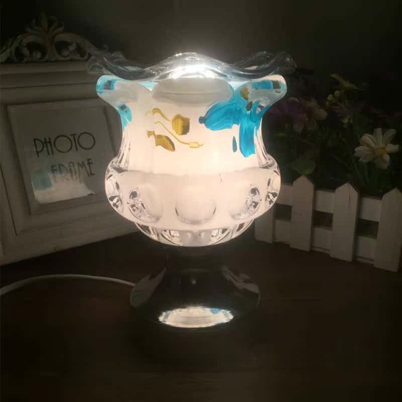 包邮紫色香薰精油灯炉插电调光香薰机大号创意香薰灯卧室香薰台灯