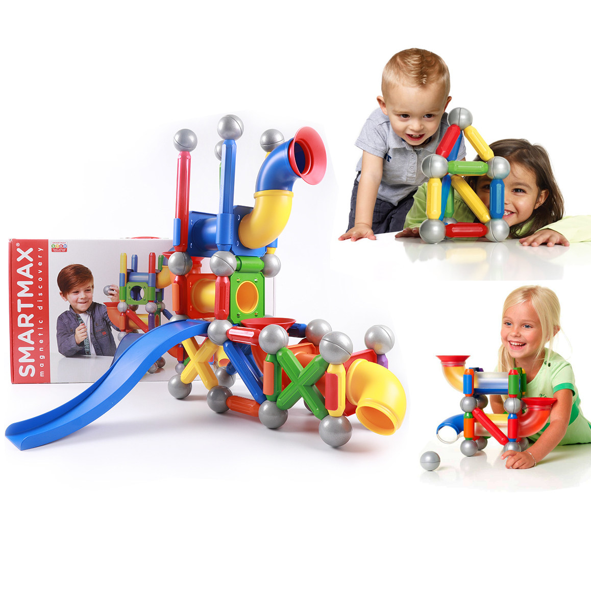 Belgium children magnet Magnetic building blocks 100 Changing Toys Puzzle Solid Pipe Assembled Boy Girl