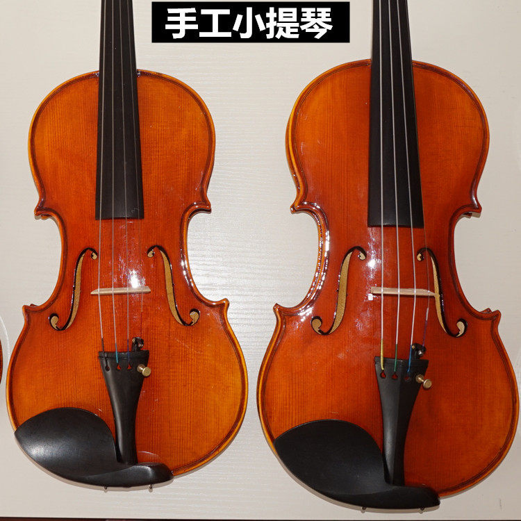 Handmade solid wood tiger stripe test adult playing musical instrument beginner children's violin 1 8-4 4