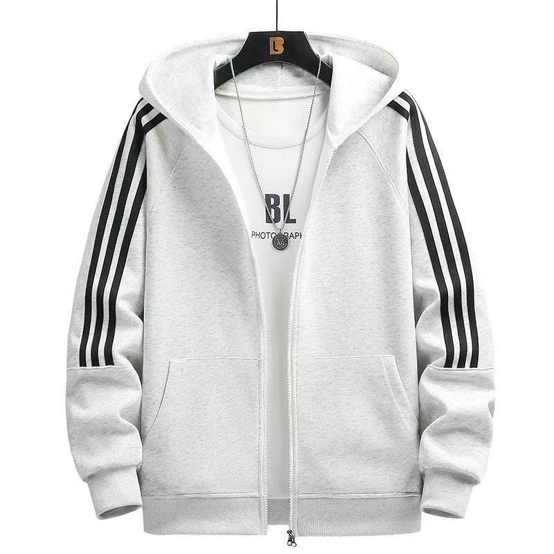 Authentic Trendy Brand Men's Hooded Zip-Up Sweatshirt 2026 New Autumn and Winter Thickened Fleece Hooded Jacket Couple Style Authentic Trendy Brand Men's Hooded Zip-Up Sweatshirt 2026 New Autumn and Winter Thickened Fleece Hooded Jacket Couple Style