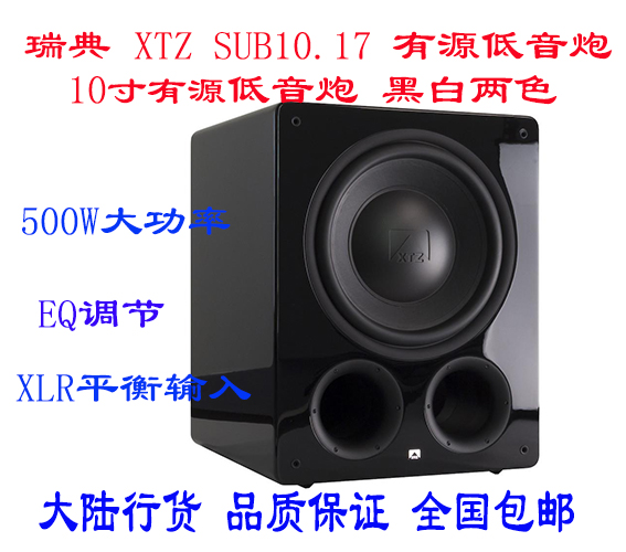 Sweden XTZ 10 17 active subwoofer 10 inch home theater subwoofer 500W high power subwoofer