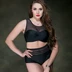 D cup bikini áo tắm nữ kích thước lớn lưới khâu đen thép tấm gợi cảm tập hợp giảm béo eo cao ngực lớn áo tắm - Bikinis bộ đồ tắm biển nữ Bikinis
