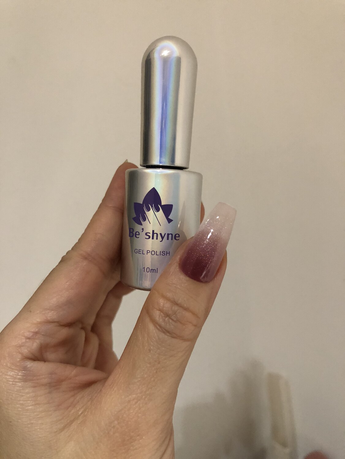 10ml Rainbow cat eye Beshyne laser crushed cat eye babes bottom the nail glue