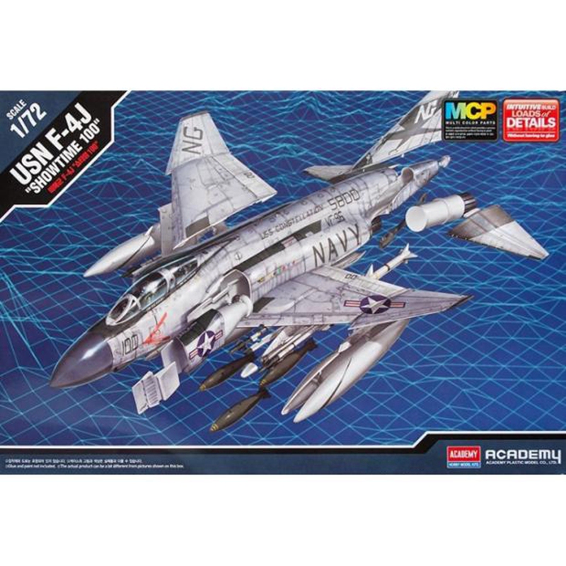Jz Assembled Model Academy 12515 1/72 F-4J Phantom Ii Carrier-Based Fighter Vf96 Squadron
