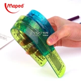 Линейка для школьников, детский прозрачный комплект, канцтовары, Франция, 20 см, 30см