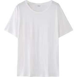 Yiershuang Men's Pure Cotton T-Shirt for Elderly Men, Round Neck, Short Sleeve, Loose Fit, Large Size, Thin Undershirt for Middle-Aged and Elderly Men Md8201