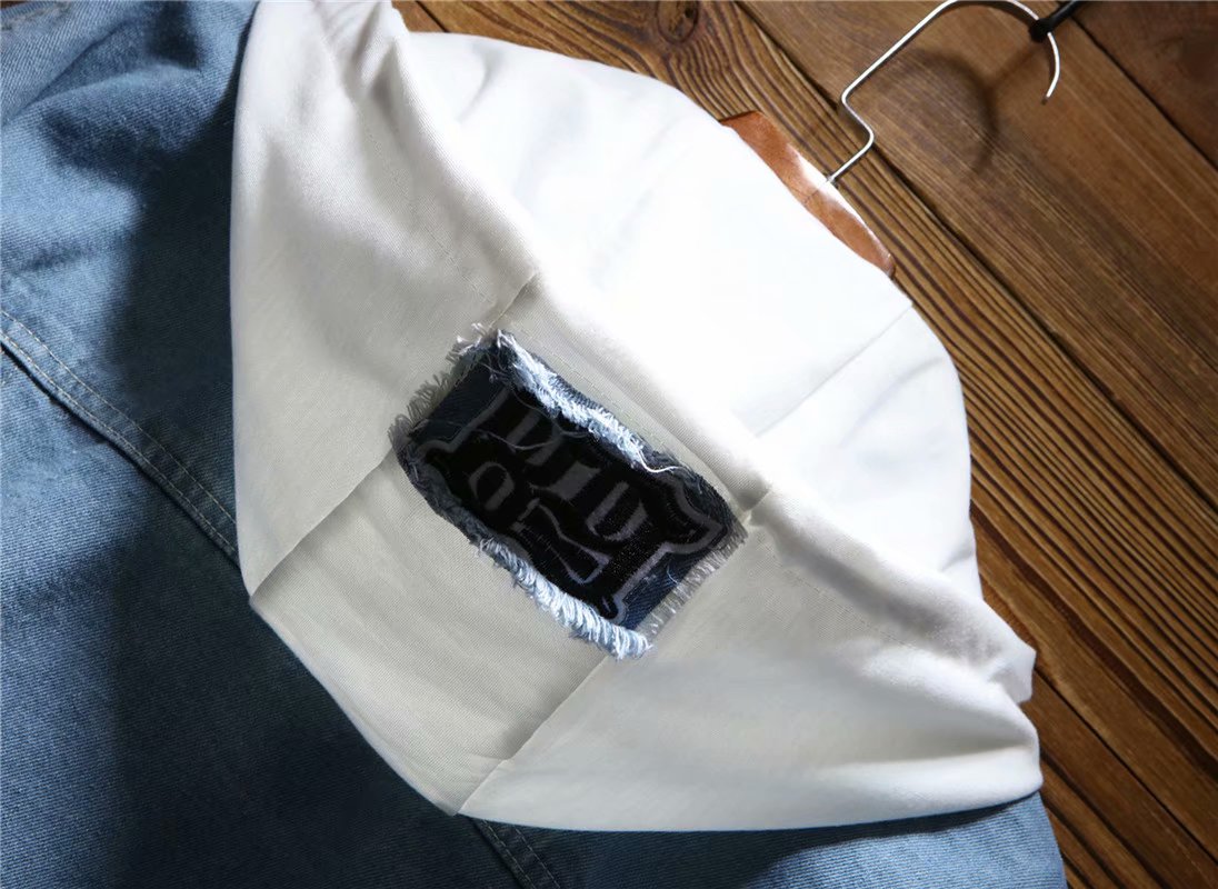 Áo khoác denim lỗ retro nam thu đông 2018 mới áo khoác nam trùm đầu phiên bản Hàn Quốc của xu hướng bọ cạp Nhật Bản áo gió nam đẹp
