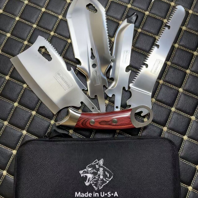 New Outdoor Camping Multi-Functional Portable Car-Mounted Camping Tool Set Stainless Steel Household Kitchen Multi-Purpose New Outdoor Camping Multi-Functional Portable Car-Mounted Camping Tool Set Stainless Steel Household Kitchen Multi-Purpose