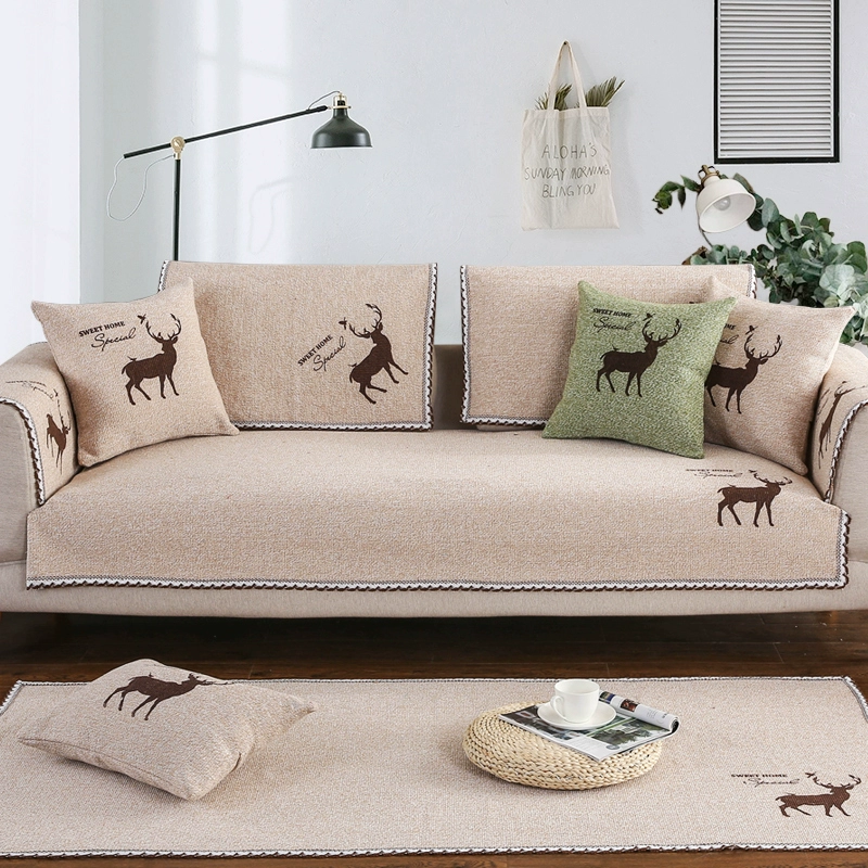 Sofa phong cách Nhật Bản đệm bốn mùa phổ quát đệm bông nguyên chất khăn bông chăn chăn gối tựa sofa có thể được tùy chỉnh - Ghế đệm / đệm Sofa