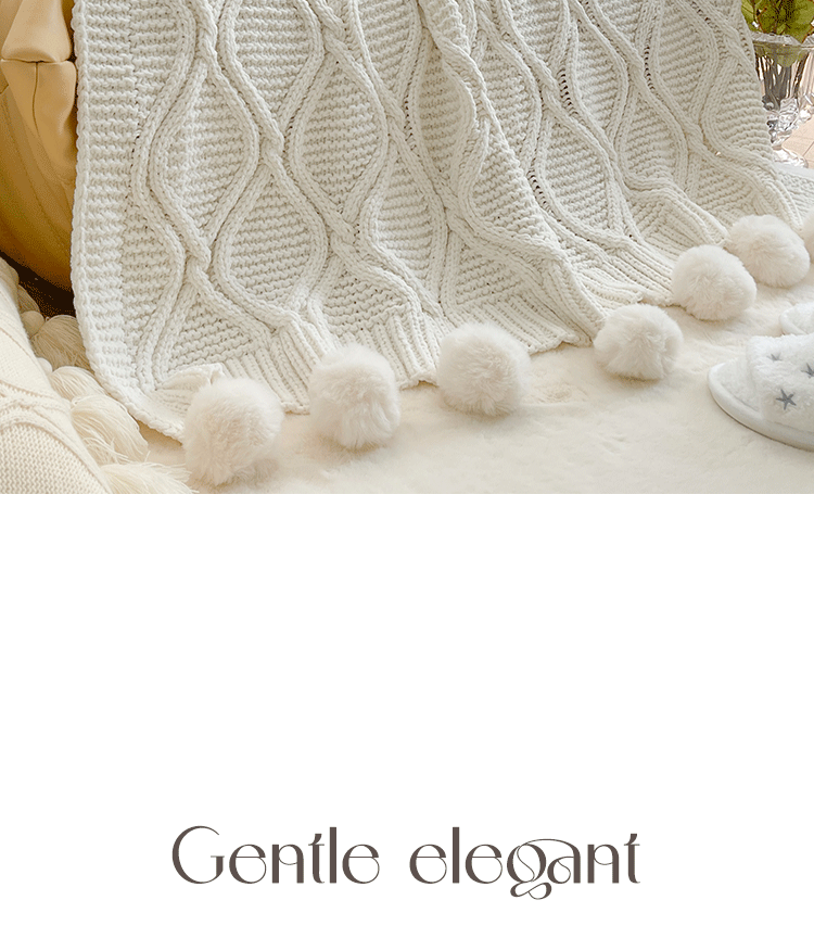 Manyue Home Ins Network Red Same Type Plush Knitted Blanket Nap Cover Blanket Office Air Conditioning Blanket Bedroom_voghion.com