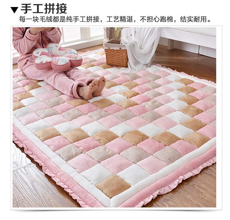 Hàn Quốc Hàn Quốc ngắn dày nhà sang trọng thảm phòng ngủ mở bàn cà phê hình chữ nhật bên cạnh giường bò mat tatami - Thảm thảm lót sàn phòng ngủ