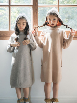 Trendy Barra girl mid-length sweaters dress with dress and autumn winter 2021 new CUHK couched-up princess dress