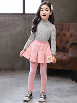 Trend Bala Girl 100 Hitch Bottom Pants Fake Two Pants Skirt Autumn Winter 2021 CUHK Pure Cotton 100 Plexant Skirt Pants
